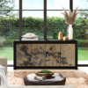 Solid Oak and Veneer Credenza - Image 3